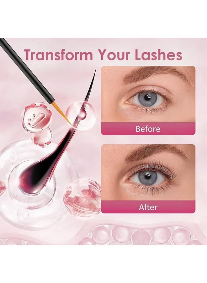 LASH BY MAYA Eyelash Serum 5ml, Lash Growth Serum for Fuller, Thicker & Stronger Lashes and Eyebrows, Irritation-Free Formula, Lash Boost for Longer Lashes - Image 2
